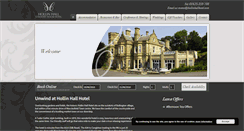 Desktop Screenshot of hollinhallhotel.com