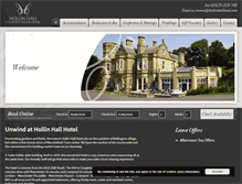 Tablet Screenshot of hollinhallhotel.com